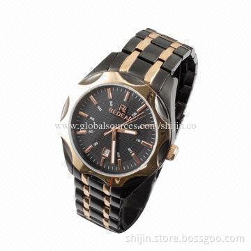 Good-quality stainless steel quartz watch for men